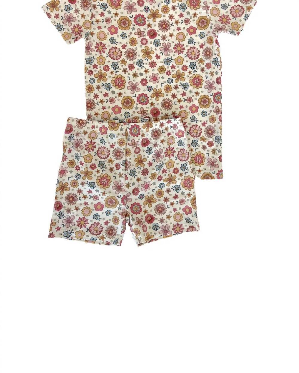 NEW IN MY JAMMERS kids' short sleeve two-piece pajama set in zoey floral